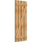 Ekena Millwork Spaced Board-n-Batten Shutters w/Z-Bar, Rough Sawn Western Red Cedar, 23W x 56H, PR RBS06Z23X056RWR - alternate 5